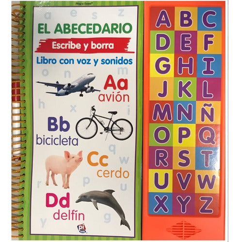 El Abecedario Libro Borrable De Actividades Con Sonido