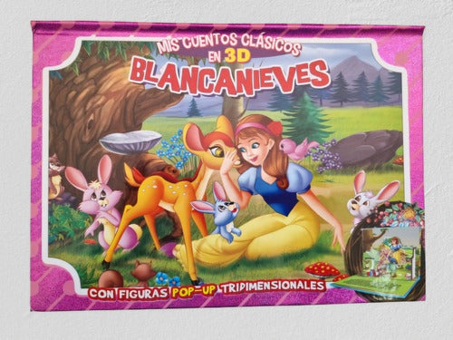 Set 4 Libros Pop Up.gato Con Botas,blancanieves,pinocho...