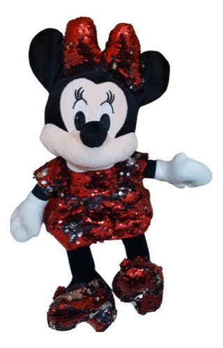 Peluche Minnie Mouse Disney 50 Cm Lentejuelas Brillantes