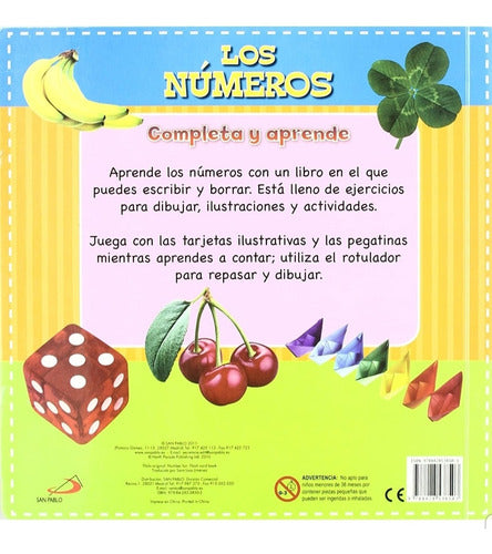 Completa Y Aprende. Los Números. Escribe Y Borra