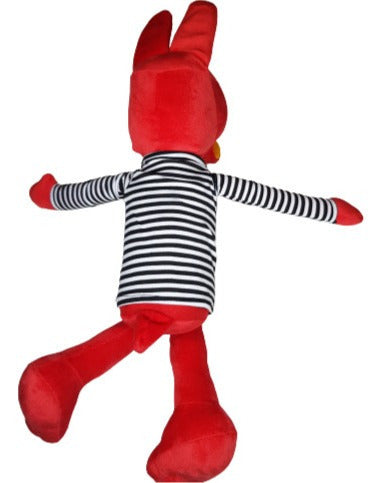 Peluche Suave Juan Carlos Bodoque De 31 Minutos Conejo Rojo
