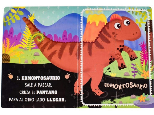 Colección 4 Libros Rompecabezas Tiranosaurio, Triceratops...