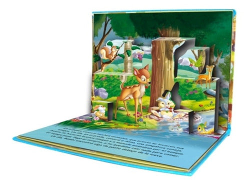 Set 4 Libros Mis Cuentos Clásicos En 3d,cenicienta,bambi...