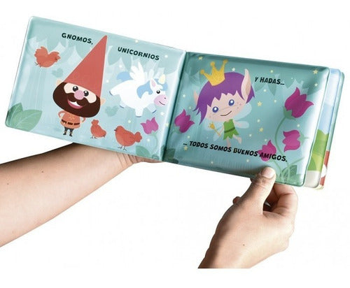 Libro Manopla Unicornios Con Guante Para Baño