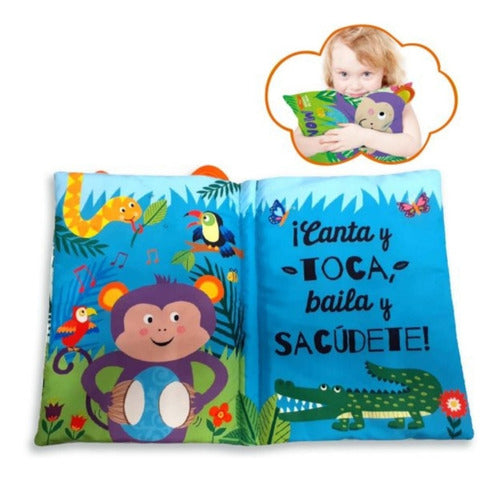 Libro Almohada De Tela Suave. Hora De Cantar Con Mono Lexus