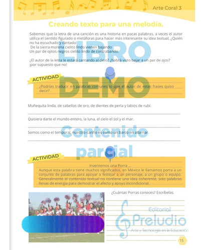 Arte Coral 3. Música Para Secundaria. Preludio