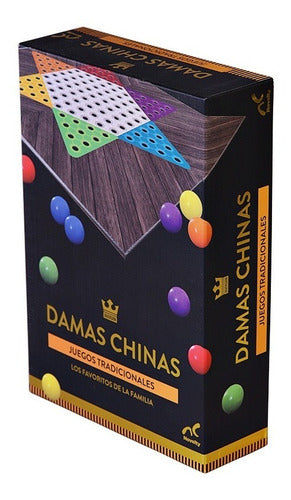 Juego Damas Chinas Clásico Con Tablero Y 60 Esferas De Colores - Para 2 A 6 Jugadores