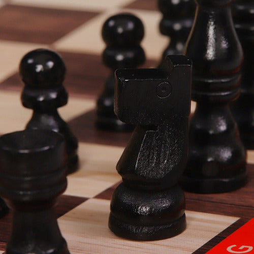 Ajedrez Clásico De Lujo Juego De Mesa 32 Piezas De Madera