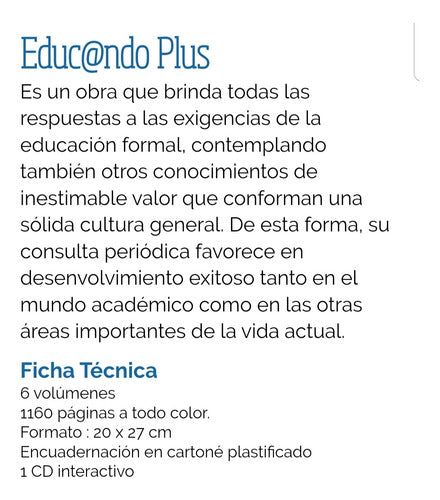Educando Plus. Enciclopedia Temática Para Todos.