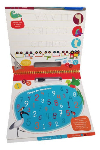 Mi Primer Libro Borrable Letras Números Y Formas Envío Grati