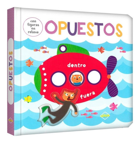 Set 4 Libros. Números,opuestos,colores Formas.texturarelieve