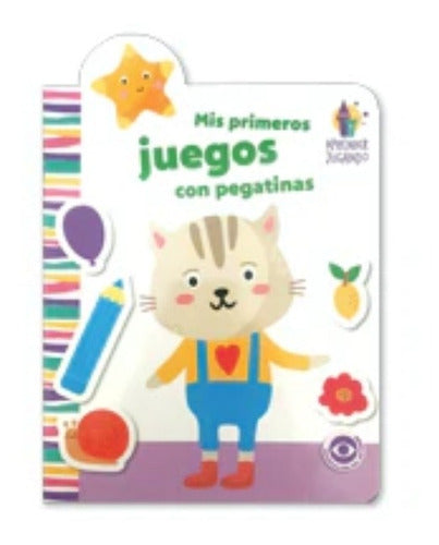 Set 4 Libros. Mis Primeros Juegos Con Pegatinas Entorno