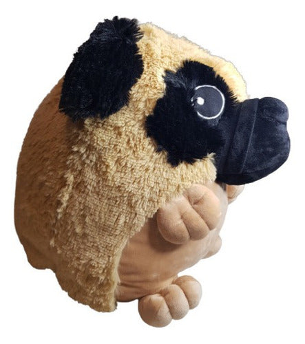 Peluche Suave De Perrito Pug 38 Cm