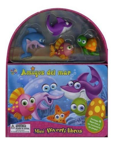 Mini Divertilibros: Amigos Del Mar + 4 Figuras Del Mar