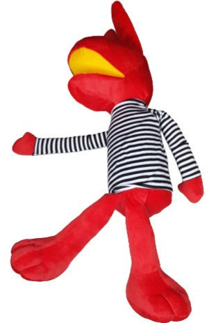 Peluche Suave Juan Carlos Bodoque De 31 Minutos Conejo Rojo