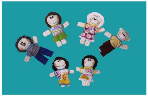 Kit De Títeres De La Familia, Abuelo, Abuela, Mamá, Papá...