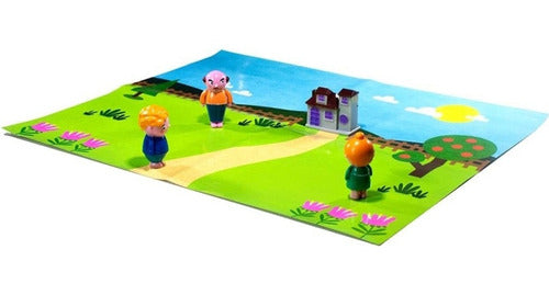 Libro Juan Y Los Frijoles Mágicos Con 4 Figuritas Pasta Dura