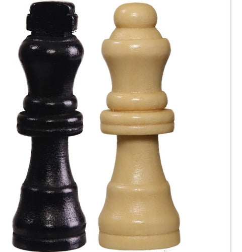 Ajedrez Clásico De Lujo Juego De Mesa 32 Piezas De Madera