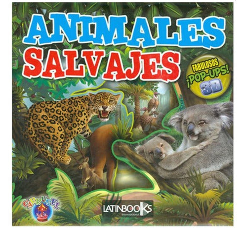 Libro Pop Up 3d. Animales Salvajes Desplegable Pasta Dura