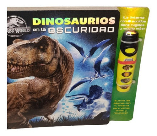 Libro Con Linterna Y Sonidos Dinosaurios En La Oscuridad