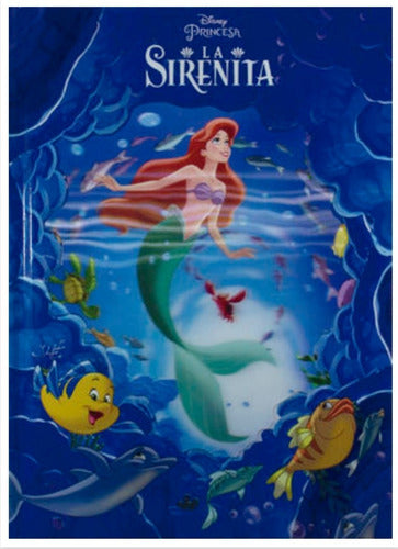 Set 5 Cuentos Pasta Holográfica Frozen, Sirenita,rey León...