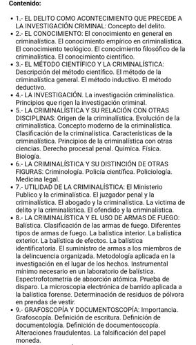 Criminalística Actual. Ley, Ciencia Y Arte.