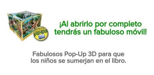 Libro Pop Up 3d. Animales Salvajes Desplegable Pasta Dura