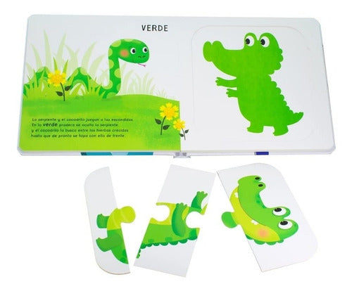 Set 4 Libros C/rompecabezas Mezclados Animales De La Granja