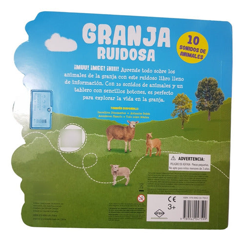 Libro Pasta Dura Granja Ruidosa 10 Sonidos Divertidos