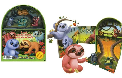 Mini Divertilibros: Los Preciosos Perezosos + 4 Figuras