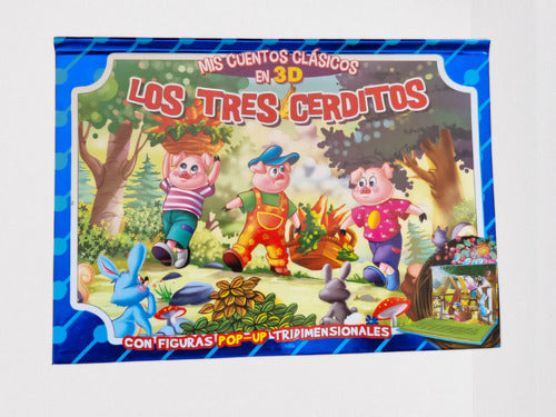 Set 4 Libros Mis Cuentos Clásicos En 3d,cenicienta,bambi...