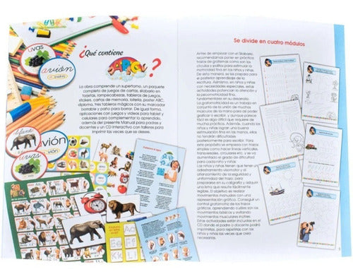 Libro Lectoescritura Maletín Abc 1 Tomo+dvd Didáctico