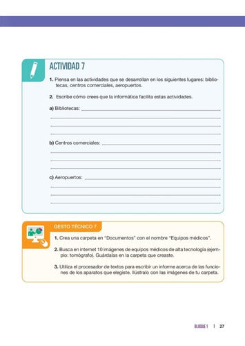 Tecnología 3. Secundaria. Énfasis Informática. Preludio