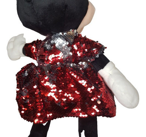 Peluche Minnie Mouse Disney 50 Cm Lentejuelas Brillantes