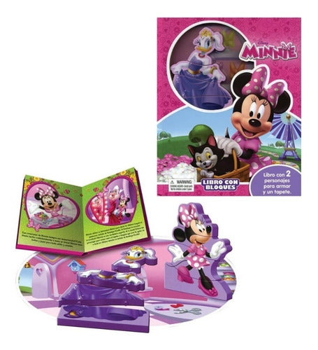 Libro Con Bloques: Minnie Disney. 2 Personajes Para Armar