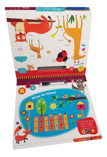 Mi Primer Libro Borrable Letras Números Y Formas Envío Grati