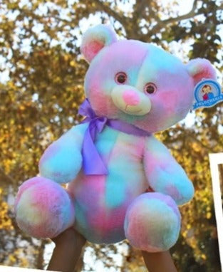 Oso Tiedye Suave De Colores 40 Cm
