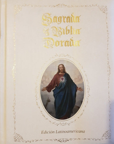 Sagrada Biblia Dorada De Lujo Edición Latinoamericana
