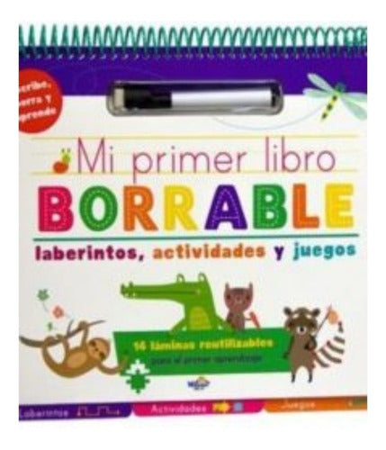 Mi Primer Libro Borrable, Laberintos, Actividades Y Juegos