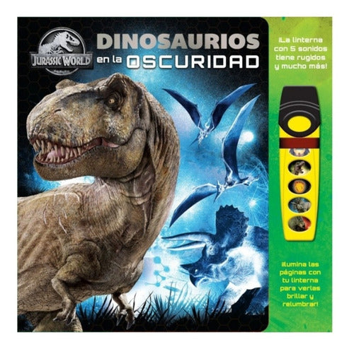 Libro Con Linterna Y Sonidos Dinosaurios En La Oscuridad