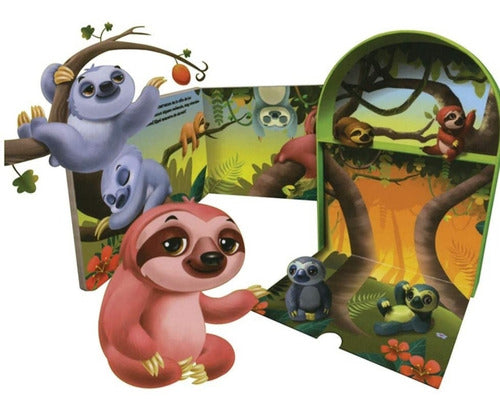 Mini Divertilibros: Los Preciosos Perezosos + 4 Figuras