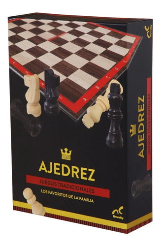 Ajedrez Clásico De Lujo Juego De Mesa 32 Piezas De Madera