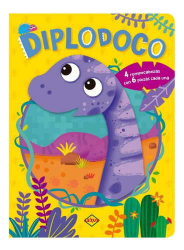 Colección 4 Libros Rompecabezas Tiranosaurio, Triceratops...