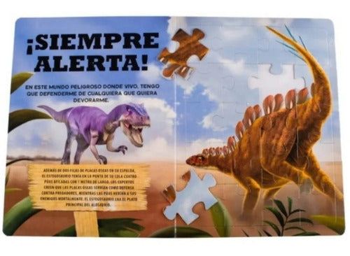 Coleccion 3 Tomos Increíbles Dinosaurios Con Rompecabezas