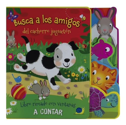 Set 4 Libros Con Ventanas.amigos Del Bosque, Selva, Granja..