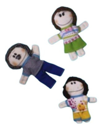 Kit De Títeres De La Familia, Abuelo, Abuela, Mamá, Papá...