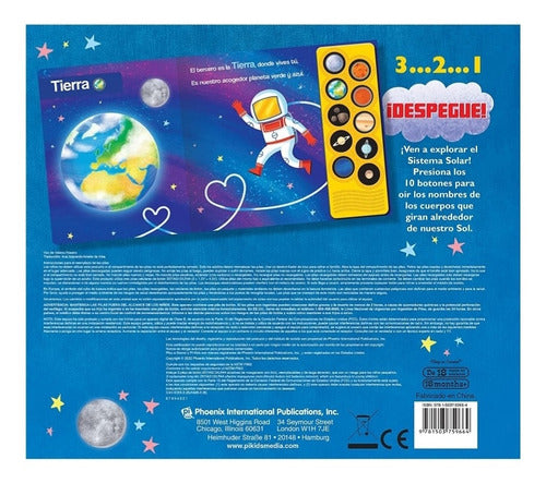 Libro Con 10 Botones De Sonidos Alrededor Del Sol