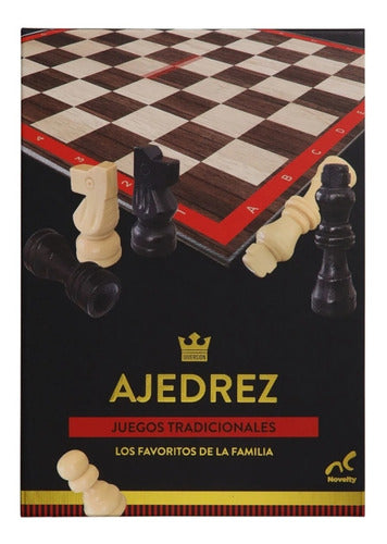 Ajedrez Clásico De Lujo Juego De Mesa 32 Piezas De Madera
