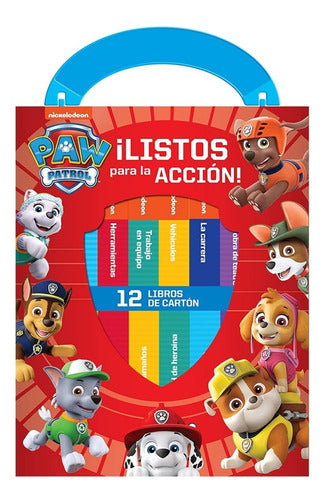 Colección De 12 Libros De Cartón Paw Patrol Nickelodeon