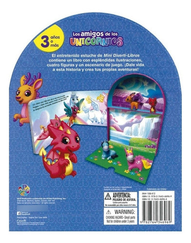 Mini Divertilibros: Los Amigos De Los Unicornios + 4 Figuras